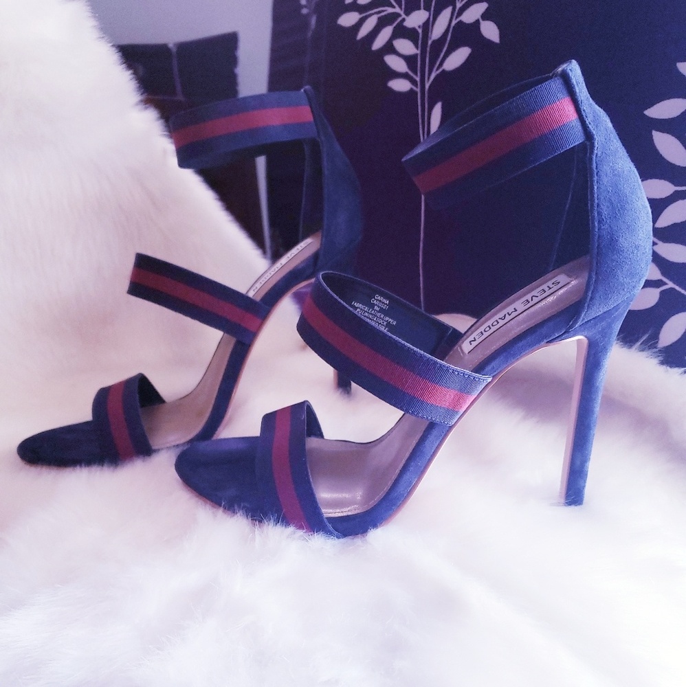 Steve Madden Blue and Red Heels